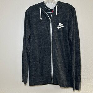Nike Charcoal Gray Full-Zip Hoodie Jacket women’s xl workout casual Athleisure